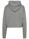 Isoli Crop Hoodie Grey - GANNI - BALAAN 4