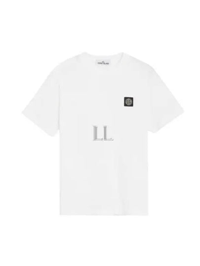 Wappen Logo Patch Short Sleeve T-Shirt White - STONE ISLAND - BALAAN 2