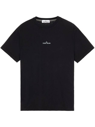 Tricromia Three Print Cotton Jersey T-Shirt Black - STONE ISLAND - BALAAN 2