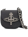 Sophia Saddle Shoulder Bag Black - VIVIENNE WESTWOOD - BALAAN 2