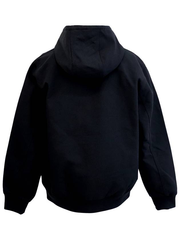 Dearborn Canvas Active Zip Up Hoodie Black - CARHARTT WIP - BALAAN 3