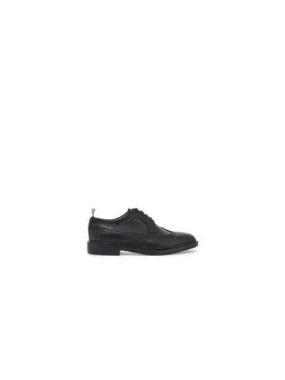 Men's Classic Long Wing Brogue Lace Up Brogue Shoes Black - THOM BROWNE - BALAAN 2