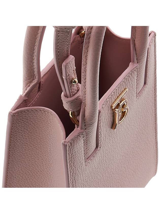 Micro Frances Leather Tote Bag Pink - BURBERRY - BALAAN 10