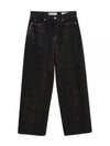 Full Cut Overdyed Big Lumbercheck PrintJeans Black - OUR LEGACY - BALAAN 2