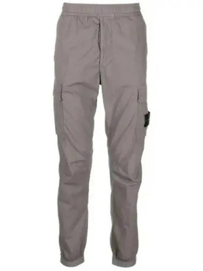 Stretch Cotton Tela Paracadute Cargo Straight Pants Grey - STONE ISLAND - BALAAN 2