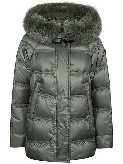 Fur Trim Hood Puffer Padding Green - PEUTEREY - BALAAN 2