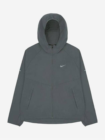 Repel Miler Hoodie Windbreaker Smoke Grey - NIKE - BALAAN 1