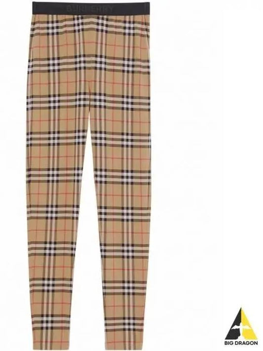 Women's Vintage Check Leggings Beige - BURBERRY - BALAAN 2