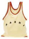 Basket Tank Top Tote Bag Beige - MARNI - BALAAN.