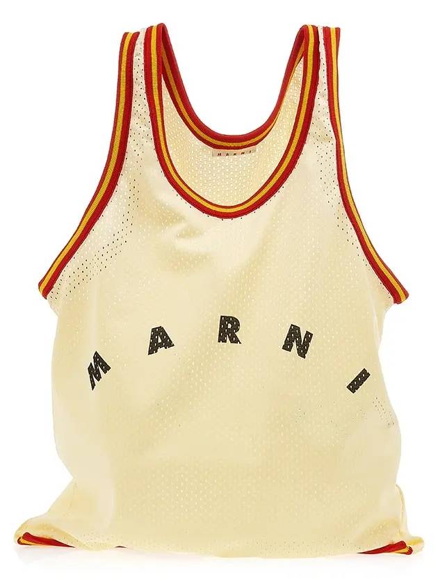 Basket Tank Top Tote Bag Beige - MARNI - BALAAN 1