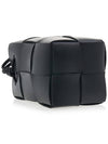 Intrecciato Cassette Small Bucket Bag Black - BOTTEGA VENETA - BALAAN 6