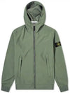 Men's Soft Shell Wappen Hooded Jacket Khaki - STONE ISLAND - BALAAN 2