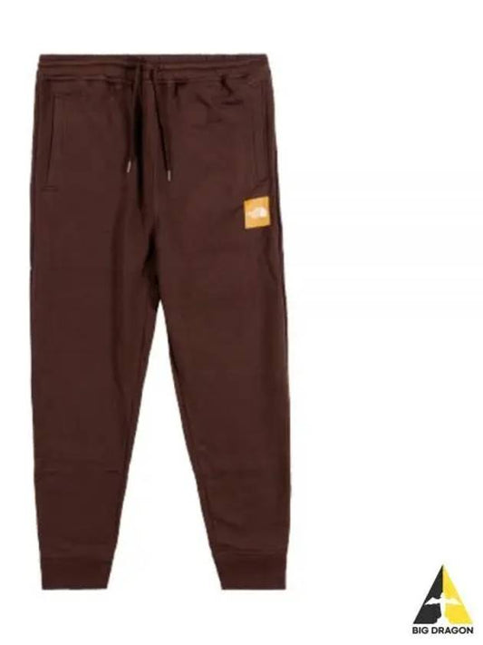 Men's Box NSE Jogger Cotton Track Pants Brown - THE NORTH FACE - BALAAN 2