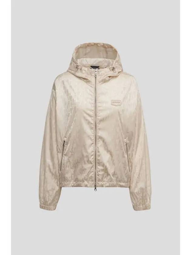 Arza Beige Women s Wind Jacket - DUVETICA - BALAAN 1