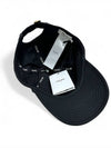 Triomphe Logo Cotton Ball Cap Black - CELINE - BALAAN 5