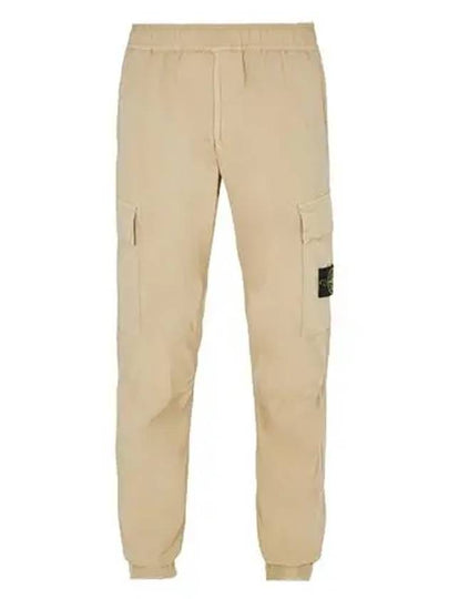 Men's Tella Paracadute Regular Fit Cargo Pants Beige - STONE ISLAND - BALAAN 2