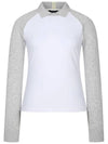 line color combination collar knit hybrid t-shirt TWTRM5244 100 - TAYLORMADE - BALAAN 7