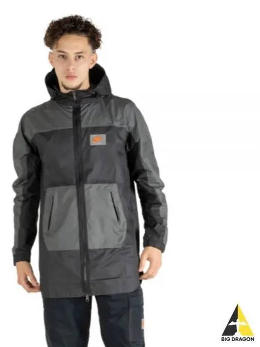 Sportswear Woven Zip-Up Jacket Grey - NIKE - BALAAN 2