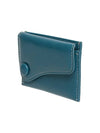 Dot Saddle Slim Mini Transportation Card Wallet Dusty Blue - LE MASQUE - BALAAN 4