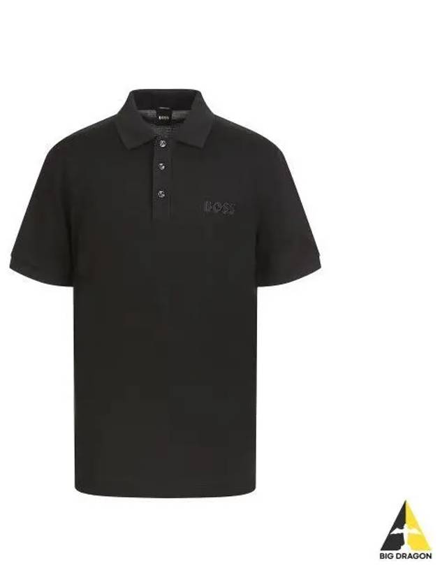 Shadow logo embroidery polo shirt 50504558 001 - BOSS - BALAAN 1