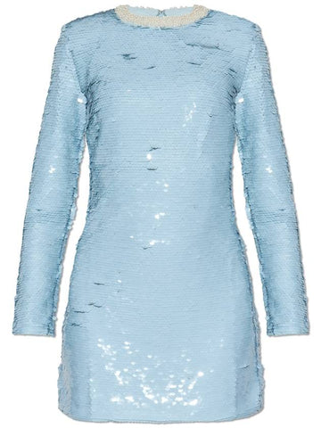 Self Portrait Sequin Dress, Women's, Light Blue - SELF PORTRAIT - BALAAN 1