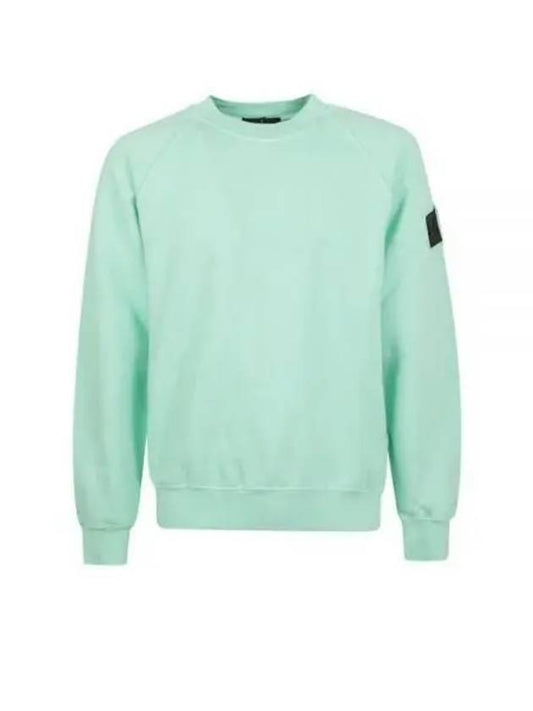 Shadow Project Logo Crew Neck Cotton Sweatshirt Light Green - STONE ISLAND - BALAAN 2