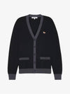 Baby Fox Patch Regular Cardigan Black - MAISON KITSUNE - BALAAN 3