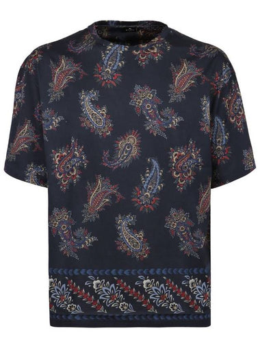 Etro Cotton Crew-Neck T-Shirt - ETRO - BALAAN 1