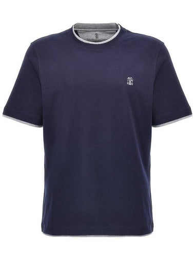 Brunello Cucinelli Logo Layered T-Shirt - BRUNELLO CUCINELLI - BALAAN 1