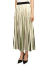 Paniere Long Pleated Skirt Green - MAX MARA - BALAAN 3