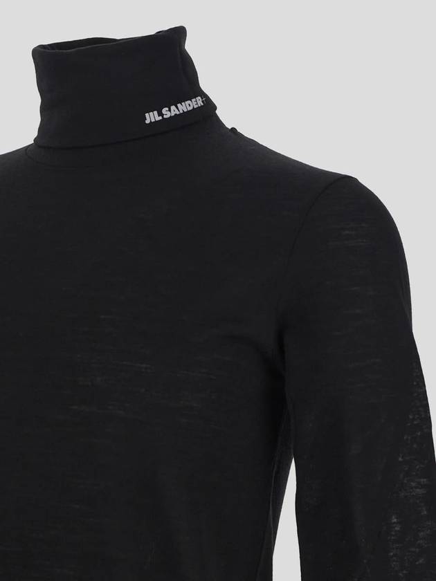 Logo Print Turtleneck Sweater J47GC0020J70021 - JIL SANDER - BALAAN 4