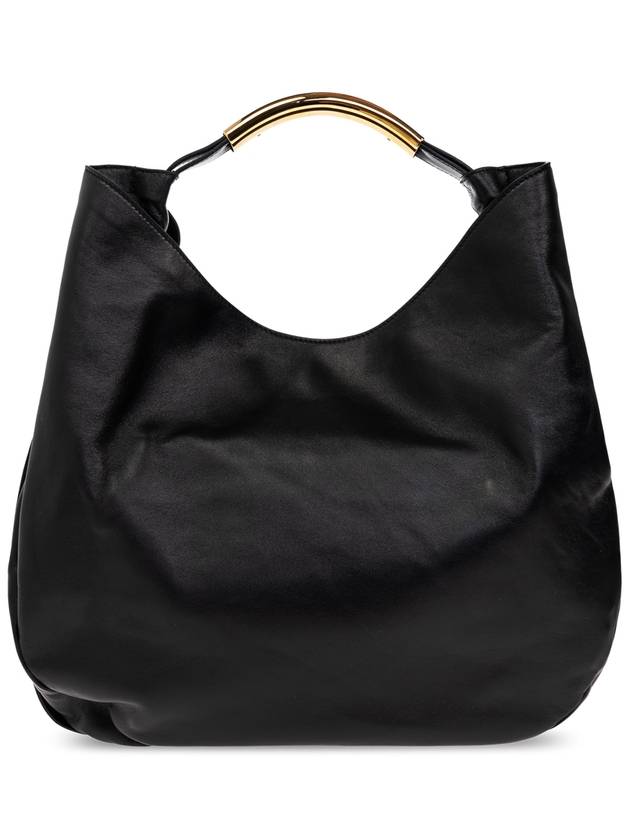 Moschino Leather Shopper Bag, Women's, Black - MOSCHINO - BALAAN 3