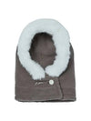 Golf Wear Fur Fleece Balaclava Gray - J JANE - BALAAN 2