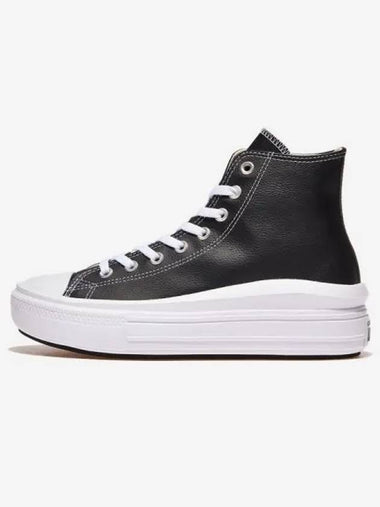 Chuck Taylor All Star Move Leather Black High BLACKwhitewhite - CONVERSE - BALAAN 1