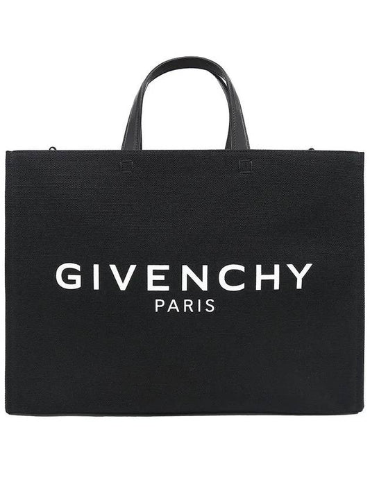 Canvas G Medium Tote Bag Black - GIVENCHY - BALAAN 2