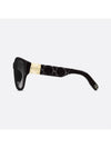 LADY 95 22 R3F Sunglasses Black Round LADYR3FXR 10A1 - DIOR - BALAAN 3