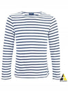 Minquiers Modern Stripe Long Sleeve T-Shirt Neige Marine - SAINT JAMES - BALAAN 2