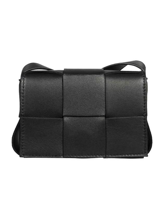 Intrecciato Cassette Small Cross Bag Black - BOTTEGA VENETA - BALAAN 1