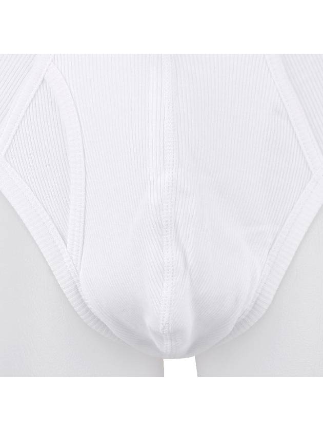 Logo Banding Ribbed Cotton Panties White - EMPORIO ARMANI - BALAAN 7