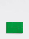 Intrecciato Calfskin Card Wallet Green - BOTTEGA VENETA - BALAAN 2