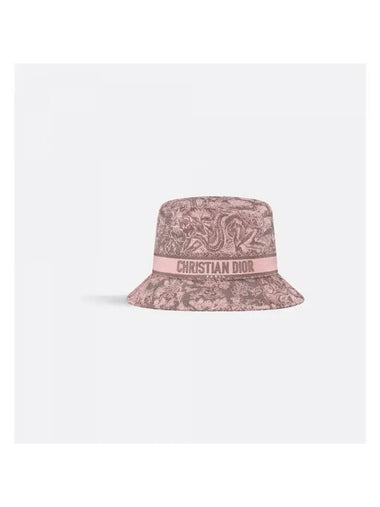 D Bobby Toile De Jouy Reverse Bucket Hat Pink - DIOR - BALAAN 1