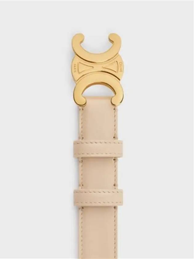 Triomphe Taurillon Medium Leather Belt Nude - CELINE - BALAAN 4