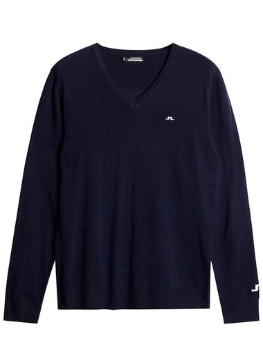 Men's Lymann Knit Sweater Navy - J.LINDEBERG - BALAAN 1