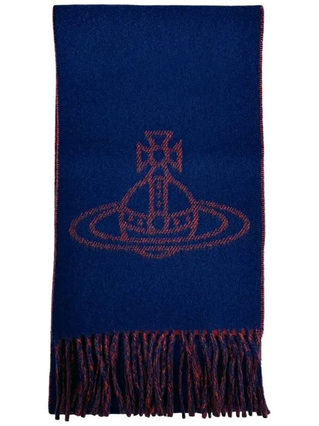 ORB Logo Muffler Blue - VIVIENNE WESTWOOD - BALAAN 6