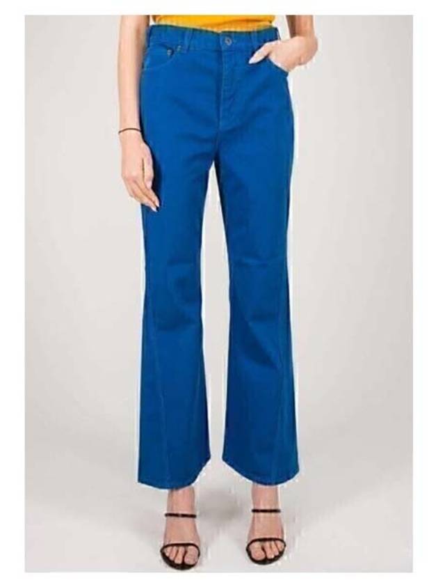 twist flare denim jeans blue - LOEWE - BALAAN.