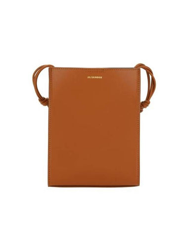 Tangle Smooth Leather Small Cross Bag Brown - JIL SANDER - BALAAN 1