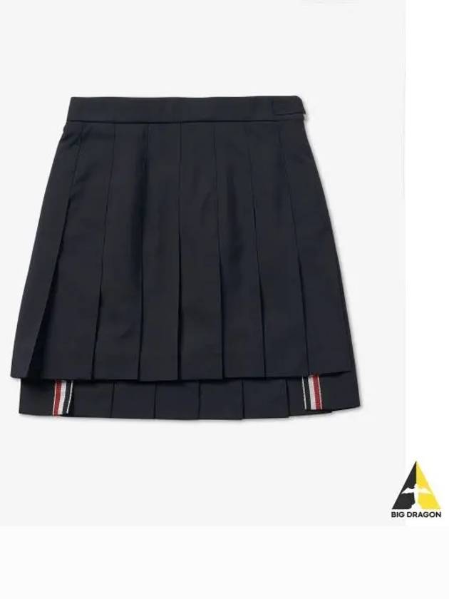 School Uniform Pleated Skirt Navy - THOM BROWNE - BALAAN 2