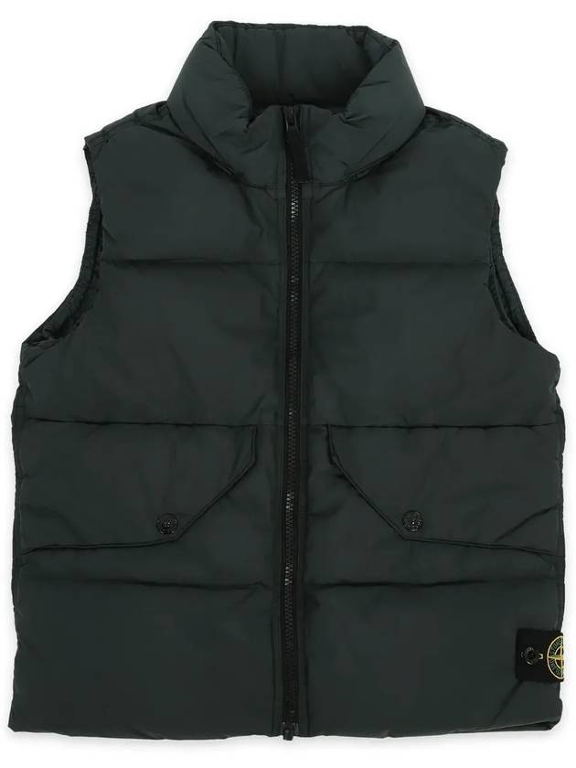 Kids Wappen Patch Down Padded Vest Dark Green - STONE ISLAND - BALAAN 4