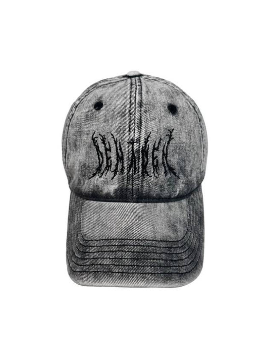 Death Metal Logo Vintage Ball Cap Grey - DEMADEN - BALAAN 2