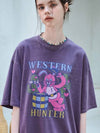 Western Hoppy Pigmented Short Sleeve T Shirt Ash Purple - CPGN STUDIO - BALAAN 1